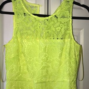 J.Crew Collection Neon Lace Dress- size 6